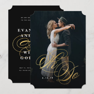 Nós fazemos convite para casamento em Faux Foil