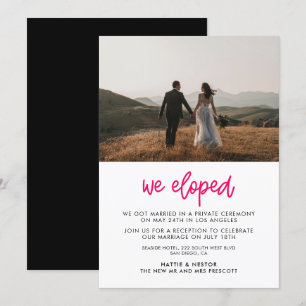 Nós fugimos do anúncio de fotos da caligrafia mode