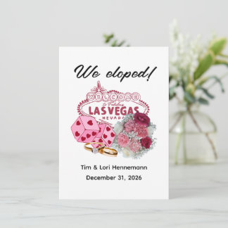 NÓS FUGINOS PARA CASAR! Anúncio de Casamento com T