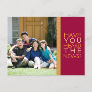 Nós movemo-nos! Cartão Home novo da foto