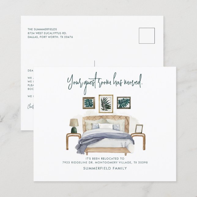 Nós Movemos o Anúncio de Movimentação de Script Ma (Frente/Verso)