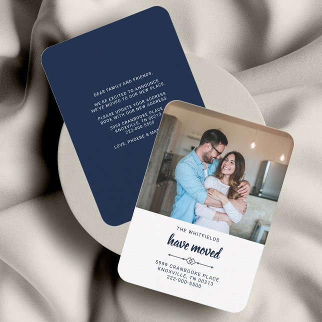 Nós movemos o anúncio de movimento de fotos (Modern Change of Address Photo Moving Announcement)