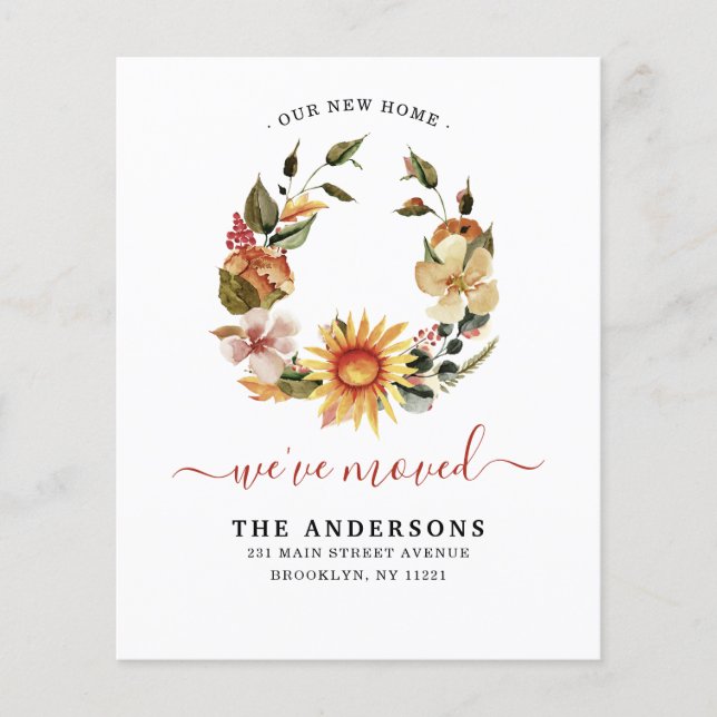 Nós movemos o anúncio de movimento de outono (Frente)