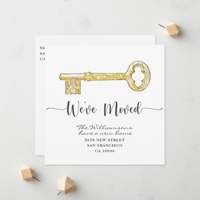 Nós movemos o anúncio de mudança da chave Kraft (Frente/Verso In Situ)