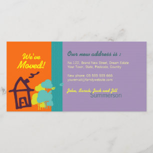 Nós movemos o cartão com fotos dos pastels