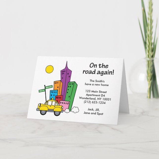 Nós movemos o cartão da arquitectura da cidade - (Frente)