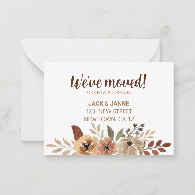 Nós movemos o cartão de lançamento da Flora de Wat (Frente)