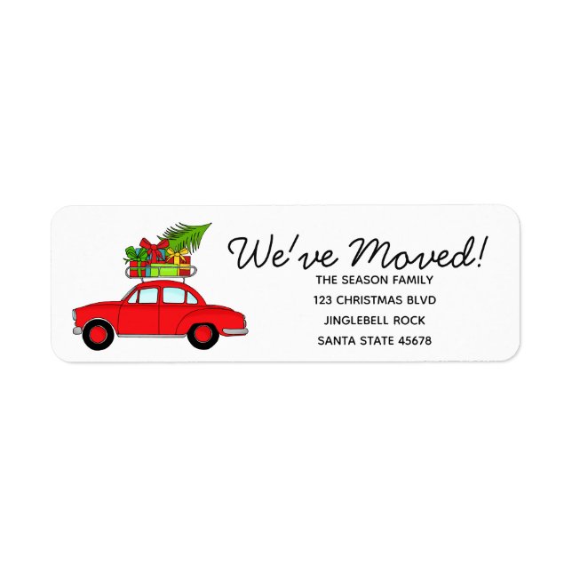 Nós mudamos a etiqueta de Natal do Carro (Frente)