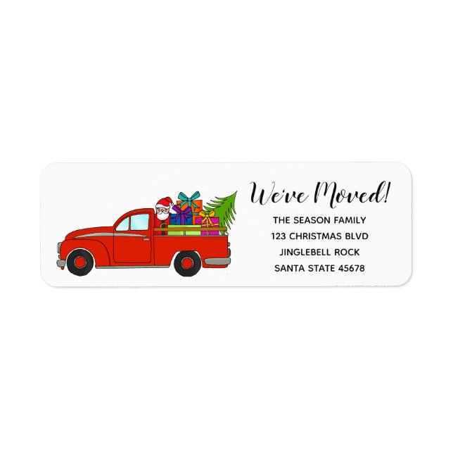Nós mudamos a etiqueta de Natal do Carro (Frente)