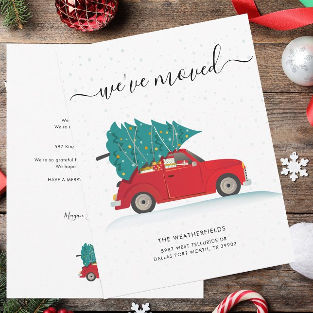 Nós Mudamos Anúncio de Mudança de Natal (We've Moved Christmas Holiday Moving Announcement)