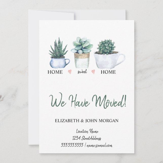 Nós Mudamos, Aquarela Flores Cactus (Frente)