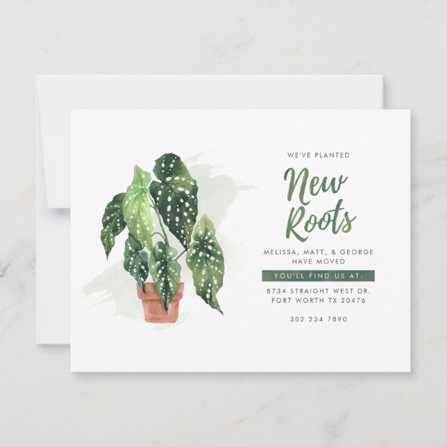 Nós Mudamos O Anúncio De Movimento Botânico (Frente)