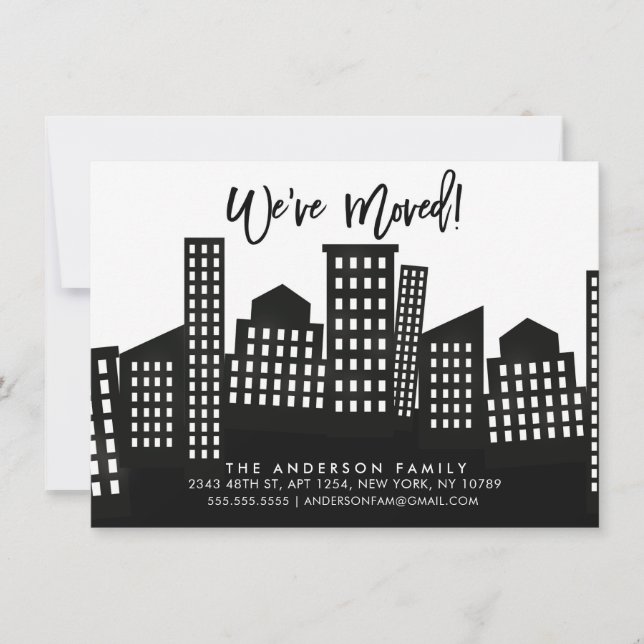 Nós mudamos o anúncio de mudança de cidade (Frente)