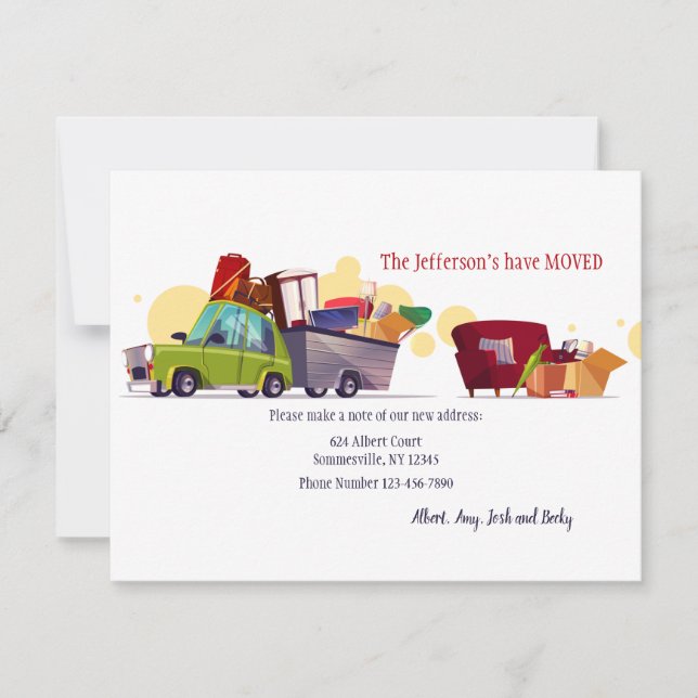 Nós Mudamos O Cartão De Anúncio (Frente)