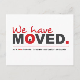 Nós Mudamos O Cartão De Anúncio De Movimento Verme