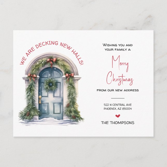 Nós mudamos o novo anúncio de Natal em casa (Frente)