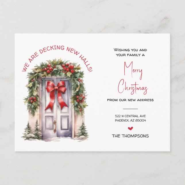 Nós mudamos o novo anúncio de Natal em casa (Frente)