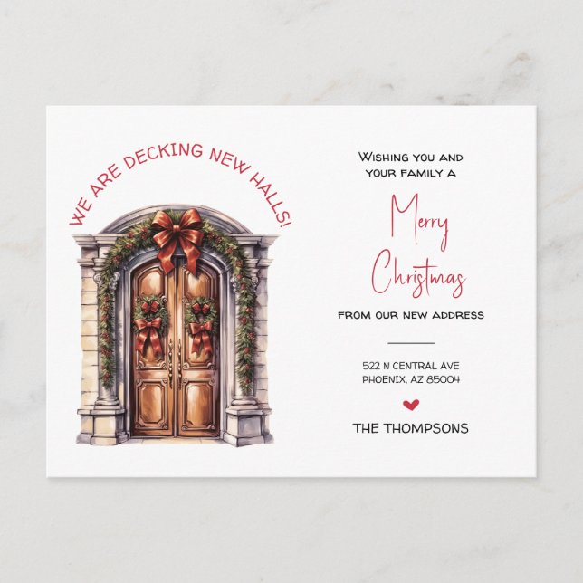 Nós mudamos o novo anúncio de Natal em casa (Frente)