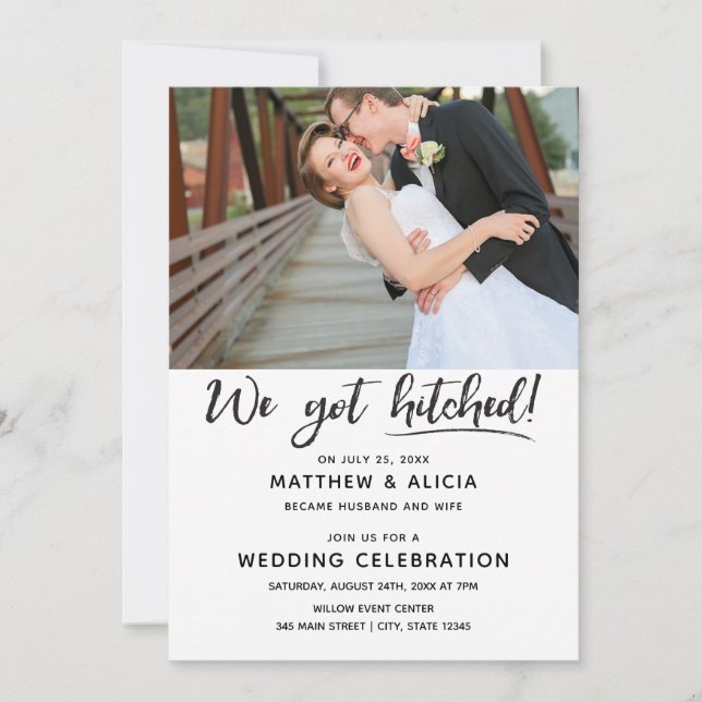 Nós Nos Casamos Anúncio de Casamento (Frente)