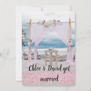 Nós nos casamos! Anúncio de casamento