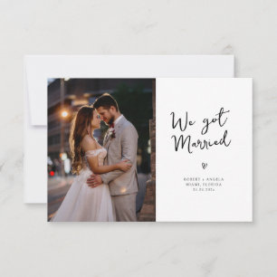 nós nos casamos com o anúncio do casamento