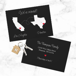 Nós nos mudamos! Anúncio de Estado para Estado