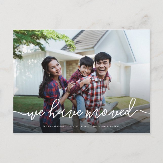 Nós Nos Mudamos | Anúncio de Movimentação de Foto  (Frente)