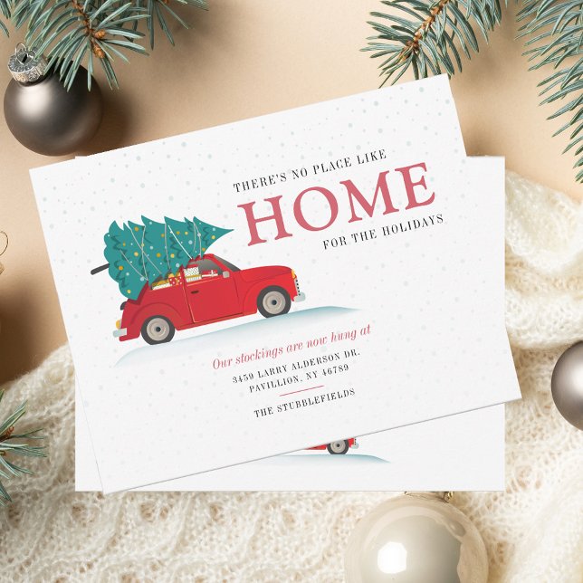 Nós nos mudamos Anúncio de mudança de carro (We've Moved Red Car Moving Announcement)