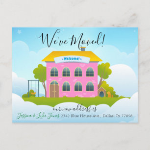 Nós nos Mudamos Anúncio de Novo Endereço Casa Lar