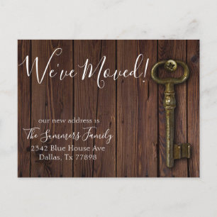 Nós nos mudamos Anúncio de novo endereço Chave de 