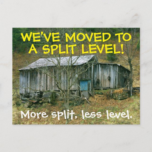 Nós nos mudamos - Cartão de mudança de endereço (Frente)