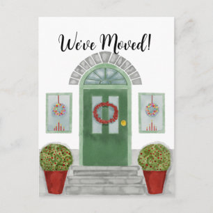 Nós nos mudamos! Cartão postal natalino