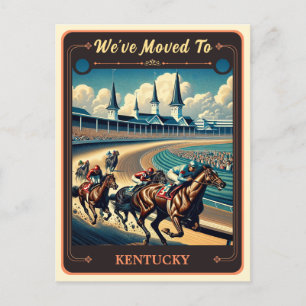 Nós nos mudamos para Kentucky Cartão postal Vint