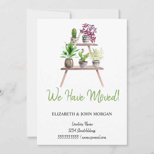 Nós Nos Mudamos, Plantas, Arranjo (Frente)