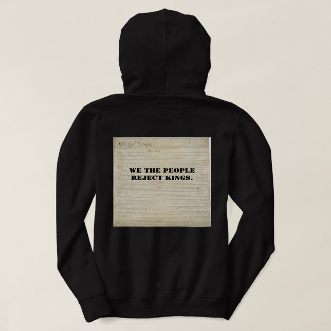 Nós, o Povo, Sem Reis Camiseta (Verso do Design)