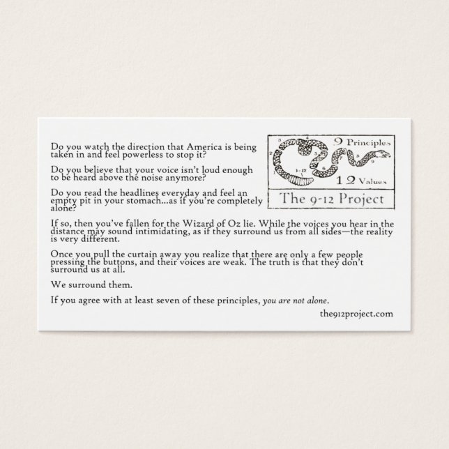 Nós Os Envolvemos No Cartão (Frente)