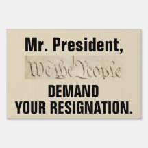 Nós, Pessoas, Exigimos a demissão do presidente Tr