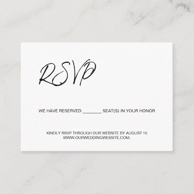 Nós reservamos assentos para você orçamento modelo (Frente)