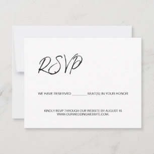 Nós reservamos lugares para você modelo minimalist