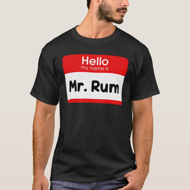 Nós sangramos a camisa "Sr. Rum" do Soca Men - Ver (Frente)