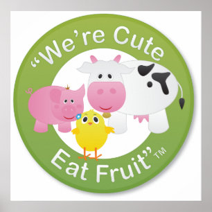 Nós somos bonitos, comemos o impressão da fruta