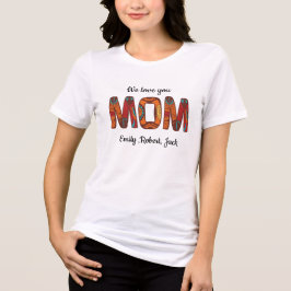 Nós te amamos mãe Camiseta Minimalista Preta