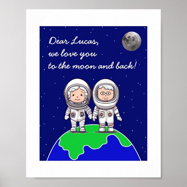 Nós te amamos na lua e na poster por JoImage (Frente)