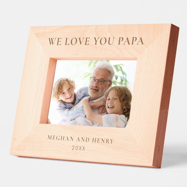Nós Te Amo Papá Personalizado Foto Presente (Criador carregado)