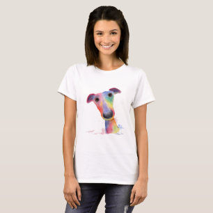 Nosey Dog Whippet Greyhound 'HANK' T-Shirt Top
