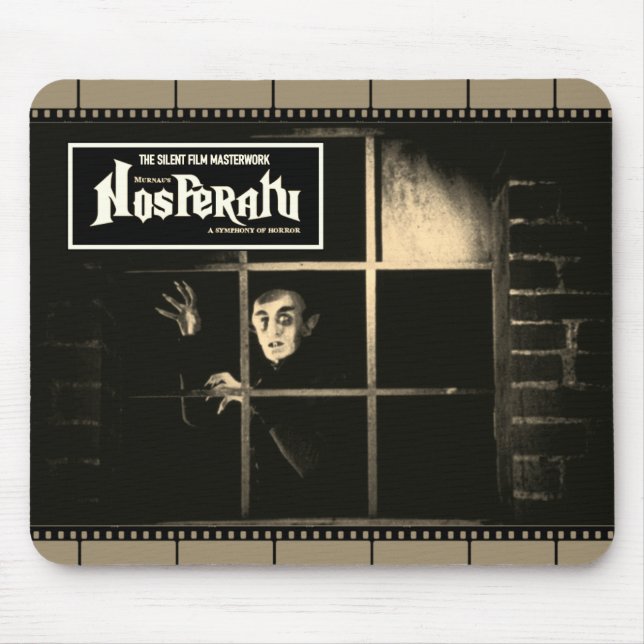 Nosferatu Clássico Filmstrip Mousepad (Frente)