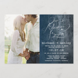 Nossa aventura começa a Wedding o convite com a