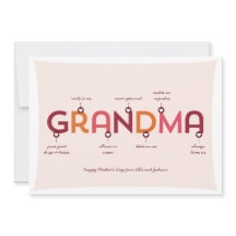 Nossa Avó É... Cartão de saudação para o Dia de as