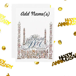 Nossa Cama Não Tem Cartão De Aniversário Do Lado E