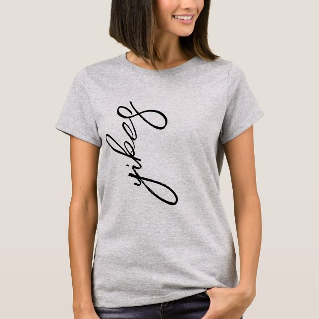 Nossa! Camiseta com Alarme de Choque e Palavrão Pe (Frente)
